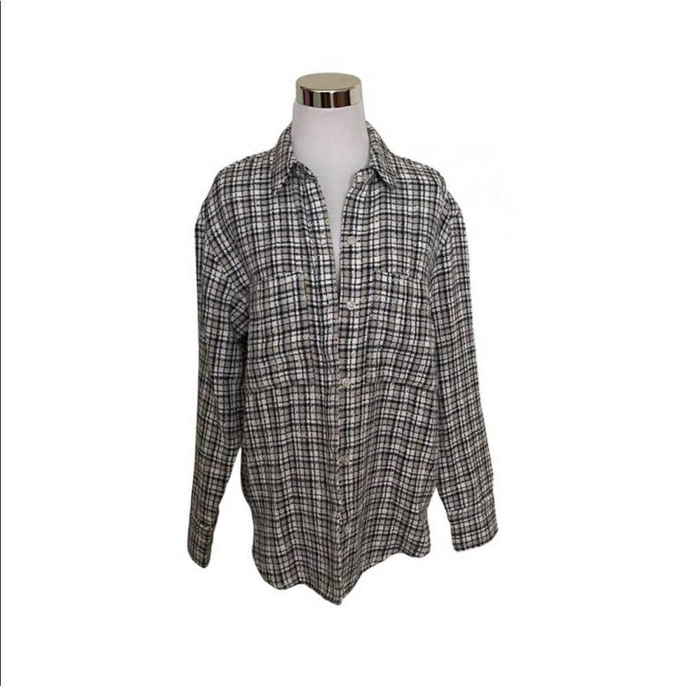 Abercrombie & Fitch Tweed Button Down Shirt